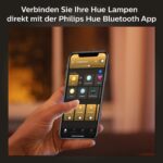 Philips Hue White E27 LED Leuchte, dimmbar, warmweiß, 806 lm – Smarte Steuerung per Sprache & App