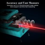 Kiprim Laser Entfernungsmesser 50m,70m,100m, Hohe Genauigkeit, Kompakt, Hintergrundbeleuchtetes LCD, ft/m/in Umschaltung, Wasserwaage