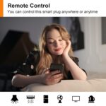ANTELA Smart Steckdose – WLAN, Alexa & Google kompatibel, Strommessung, Timer, 16A, 2er-Set