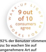 Philips Wake-up Light HF3531/01 – Sonnenaufgangswecker, 20 Lichtstärken, 7 Klänge, Mitternachtslicht [Energie G]