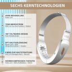 Elektrisches V-Face Shaping Massager – 6 Modi EMS Gua Sha, Rotes & Blaues Licht, Gesichtslifting & Straffung mit Fernbedienung