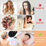 Lockenwickler Ohne Hitze, Samt Heatless Curls Band für Übernacht-Locken, Rutschfest, DIY Haarband für Mittleres & Langes Haar
