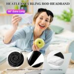 Lockenwickler Ohne Hitze, Samt Heatless Curls Band für Übernacht-Locken, Rutschfest, DIY Haarband für Mittleres & Langes Haar