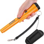 EXTSUD Tragbarer Metalldetektor & Leitungsfinder mit 360° Scan, LED Alarm, IP66 wasserdicht für Schatzsuche & Relikte