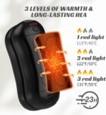 FANDLISS Elektrischer Handwärmer 2er Set – 6000 mAh, Wiederaufladbar, Magnetisch, Tragbar für Outdoor, Camping & Weihnachten