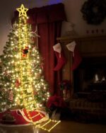 LED Weihnachtsmann Lichterkette 3m, 315 LEDs, 8 Modi mit Timer für Weihnachten, Terrasse & Garten Deko [Energieklasse F]
