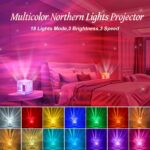 LED Sternenhimmel Projektor - Nordlicht Lampe mit 18 Effekten, Timer & Fernbedienung