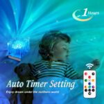 LED Sternenhimmel Projektor - Nordlicht Lampe mit 18 Effekten, Timer & Fernbedienung