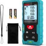 Kiprim Laser Entfernungsmesser 50m,70m,100m, Hohe Genauigkeit, Kompakt, Hintergrundbeleuchtetes LCD, ft/m/in Umschaltung, Wasserwaage