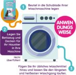 Vamoosh Tierhaarentferner – 6x100g für Waschmaschinen & Haustierbettwäsche