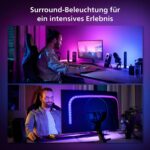 Philips Hue Play Gradient Lightstrip – 32/34”, dimmbar, 16 Mio. Farben, App-Steuerung, Alexa & HomeKit-kompatibel