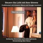 Philips Hue White E27 LED Leuchte, dimmbar, warmweiß, 806 lm – Smarte Steuerung per Sprache & App