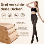 BTkviseQat Winter Strumpfhosen Damen, Gefütterte Fleece Pantyhose, Wärmend & Durchscheinend Plüschstrümpfe