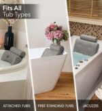 Everlasting Comfort Badekissen – Luxus Kopf-, Nacken- & Rückenstütze für Wanne & Spa