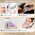 Elektrisches V-Face Shaping Massager – 6 Modi EMS Gua Sha, Rotes & Blaues Licht, Gesichtslifting & Straffung mit Fernbedienung