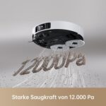 Dreame X40 Ultra - Saugroboter mit Wischfunktion, 12.000 Pa, 70°C Selbstreinigung & Auto-Entleerung