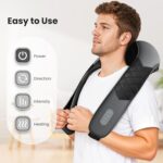 COMFIER Kabelloses Nackenmassagegerät mit Wärme – Shiatsu Massagekissen für Nacken, Rücken & Schultern – Bild 2