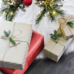 122 cm Weihnachtsbaumdecke – Weisse Plüsch-Christbaumdecke rund für festliche Deko