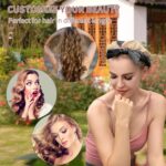 Lockenwickler Ohne Hitze, Samt Heatless Curls Band für Übernacht-Locken, Rutschfest, DIY Haarband für Mittleres & Langes Haar