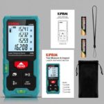 Kiprim Laser Entfernungsmesser 50m,70m,100m, Hohe Genauigkeit, Kompakt, Hintergrundbeleuchtetes LCD, ft/m/in Umschaltung, Wasserwaage