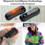 FANDLISS Elektrischer Handwärmer 2er Set – 6000 mAh, Wiederaufladbar, Magnetisch, Tragbar für Outdoor, Camping & Weihnachten
