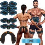 Lovcoyo EMS Bauchmuskeltrainer – 6 Modi, 19 Intensitäten, USB-wiederaufladbar, Ganzkörpertraining