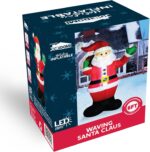 Joiedomi 1,8m Aufblasbare Weihnachtsdekoration mit LED, Weihnachtsmann für Garten & Party