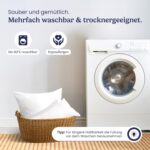 Gentle North 4er-Set Kopfkissen – Waschbar, Ökotex, Dekokissen für Bett & Sofa, mit Reissverschluss