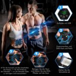 Lovcoyo EMS Bauchmuskeltrainer – 6 Modi, 19 Intensitäten, USB-wiederaufladbar, Ganzkörpertraining