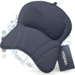 Vesta+ Badewannenkissen Nachtblau L – Ergonomisches Nackenkissen mit Saugnäpfen für Badewanne & Dusche