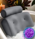 Everlasting Comfort Badekissen – Luxus Kopf-, Nacken- & Rückenstütze für Wanne & Spa