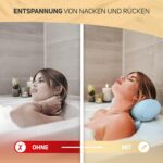 Vybelle® Badekissen – Ergonomisch & Atmungsaktiv für Nacken & Rücken, 4D Air Mesh, inkl. Tragetasche, Made in Germany