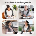 COMFIER Kabelloses Nackenmassagegerät mit Wärme – Shiatsu Massagekissen für Nacken, Rücken & Schultern – Bild 7