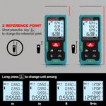 Kiprim Laser Entfernungsmesser 50m,70m,100m, Hohe Genauigkeit, Kompakt, Hintergrundbeleuchtetes LCD, ft/m/in Umschaltung, Wasserwaage