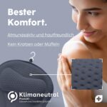 Vesta+ Badewannenkissen Nachtblau L – Ergonomisches Nackenkissen mit Saugnäpfen für Badewanne & Dusche