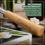 HELDSON® Rückenkratzer Holz – Stabil, ausziehbar & vielseitig [6 Kratzvarianten]