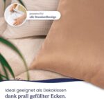 Gentle North 4er-Set Kopfkissen – Waschbar, Ökotex, Dekokissen für Bett & Sofa, mit Reissverschluss