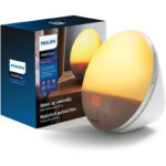 Philips Wake-up Light HF3531/01 – Sonnenaufgangswecker, 20 Lichtstärken, 7 Klänge, Mitternachtslicht [Energie G]