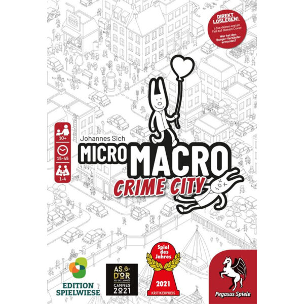 Pegasus/Spielwiese 59060G MicroMacro: Crime City (Edition Spielwiese) *Spiel des Jahres 2021*