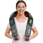 COMFIER Kabelloses Nackenmassagegerät mit Wärme – Shiatsu Massagekissen für Nacken, Rücken & Schultern