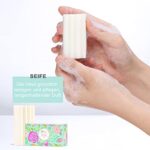 Body & Earth Handcreme Geschenkset – 4x Rosen-Duft, inkl. Fusscreme, Kerze & Seife