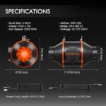 Spider Farmer Abluftset – Lüftungssystem mit Aktivkohlefilter für Growbox & Gewächshaus