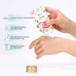 Body & Earth Handcreme Geschenkset – 4x Rosen-Duft, inkl. Fusscreme, Kerze & Seife