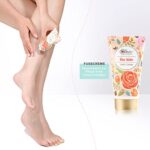 Body & Earth Handcreme Geschenkset – 4x Rosen-Duft, inkl. Fusscreme, Kerze & Seife