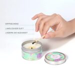 Body & Earth Handcreme Geschenkset – 4x Rosen-Duft, inkl. Fusscreme, Kerze & Seife