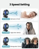 Gaiatop Clip-Ventilator – Kompakt, leistungsstark & wiederaufladbar (3 Stufen)