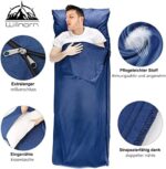 WILLNORN 2-in-1 Hüttenschlafsack – Leicht, XL & als Reisedecke nutzbar (95x220 cm) – Bild 2