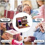 Valentinstag Geschenk für Männer - Holz Telefon Dockingstation & Nachttisch Organizer – Perfekt für Papa, Ehemann & Geburtstag! – Bild 7