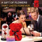 JZEEIWY Ewige Rose Geschenkbox – Rosenbär für Frauen, Mütter & Freundinnen – Perfekt für Geburtstag & Valentinstag