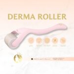 Elliya Rosa Dermaroller 0,25 mm – Microneedling für glatte Haut, inkl. Etui, perfekt für Zuhause